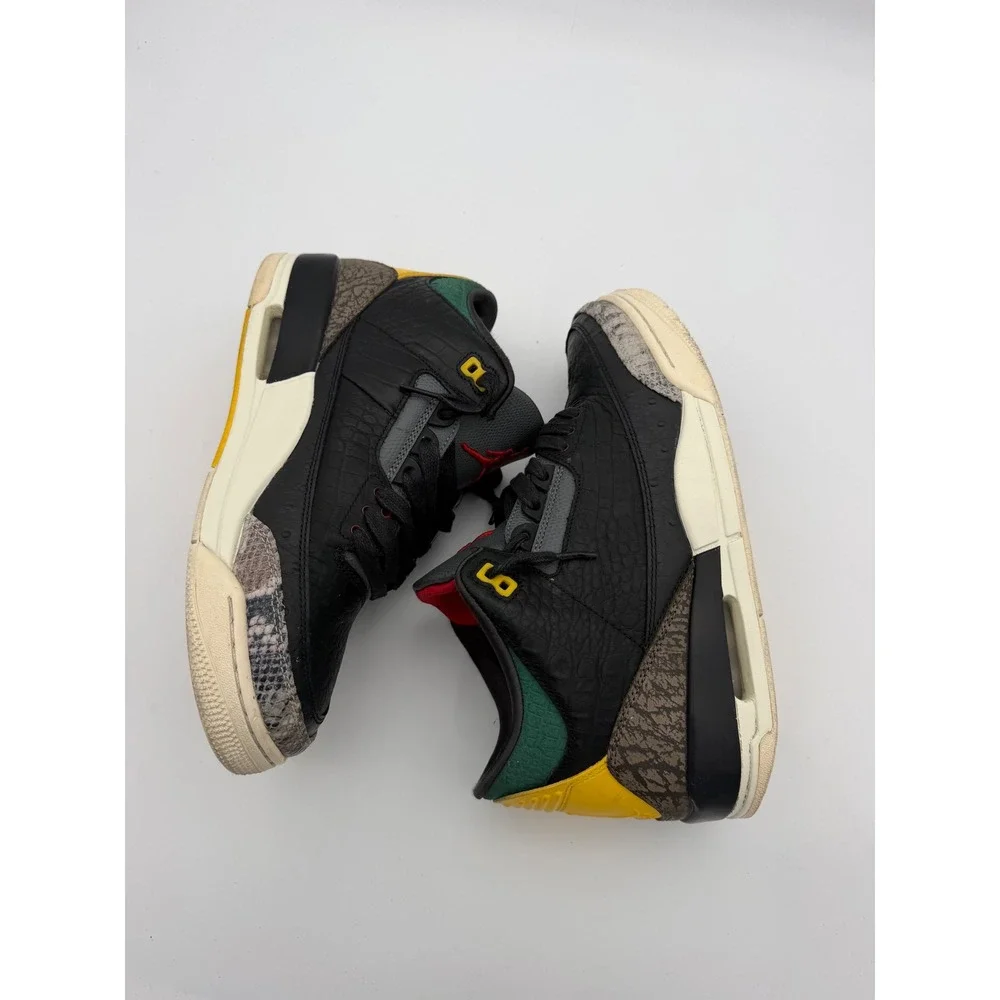 Air Jordan 3 Retro Animal Instinct 2.0 Black CV3583-003 Mens 9.5 Sneaker